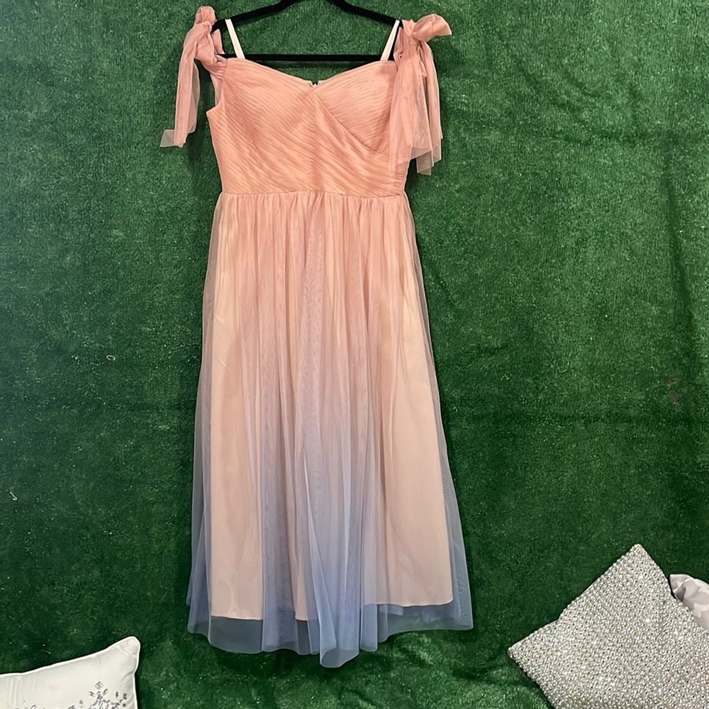 Light pink and Indigo Hombre Prom Dress